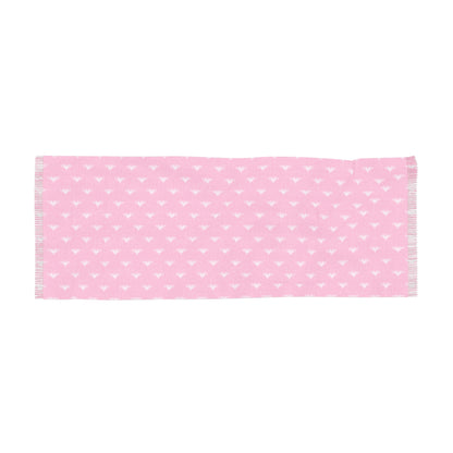 Lightweight Scarf - Pink/White