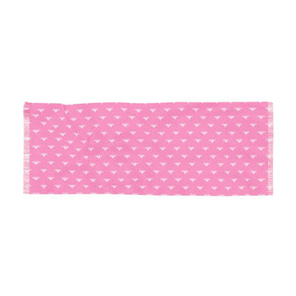 Lightweight Scarf - Pink/White