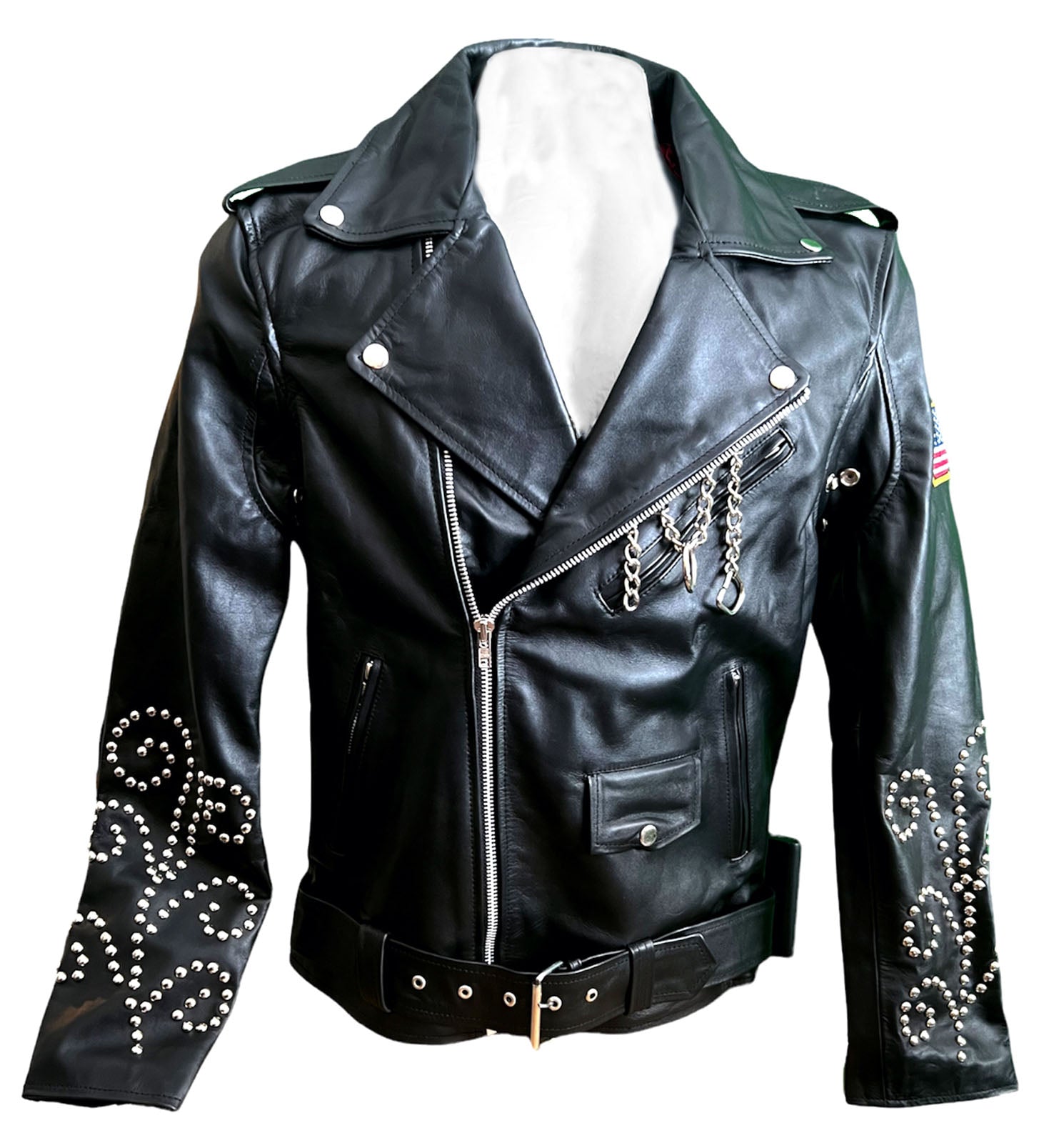 Heavy metal hot sale biker jacket